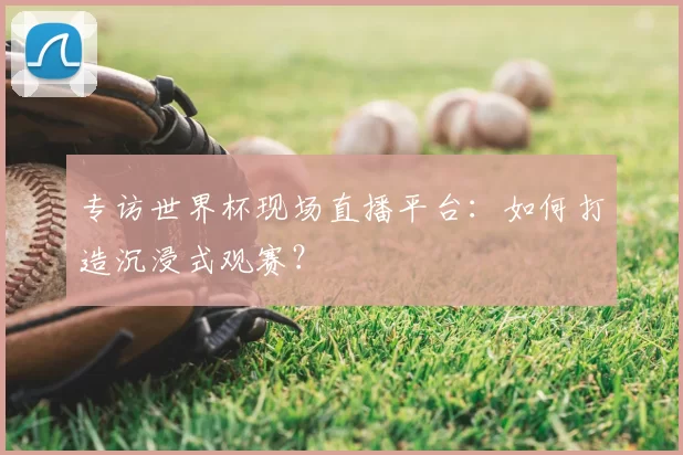 专访世界杯现场直播平台：如何打造沉浸式观赛？